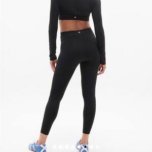 Athleta transcend black micro waist leggings
